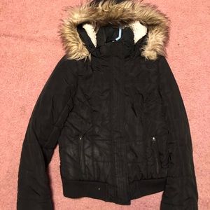 American Eagle Outfitters Black Coat